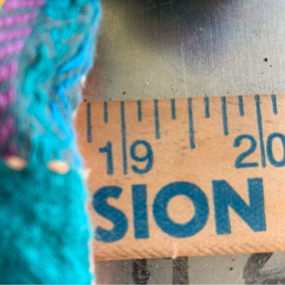 Vintage Multicolor Patchwork Button Front Women’s… - image 5